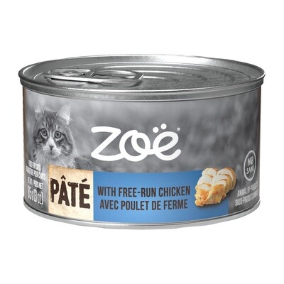 Zoë Pâté with Free Run Chicken for Cats - 85 g (3 oz)