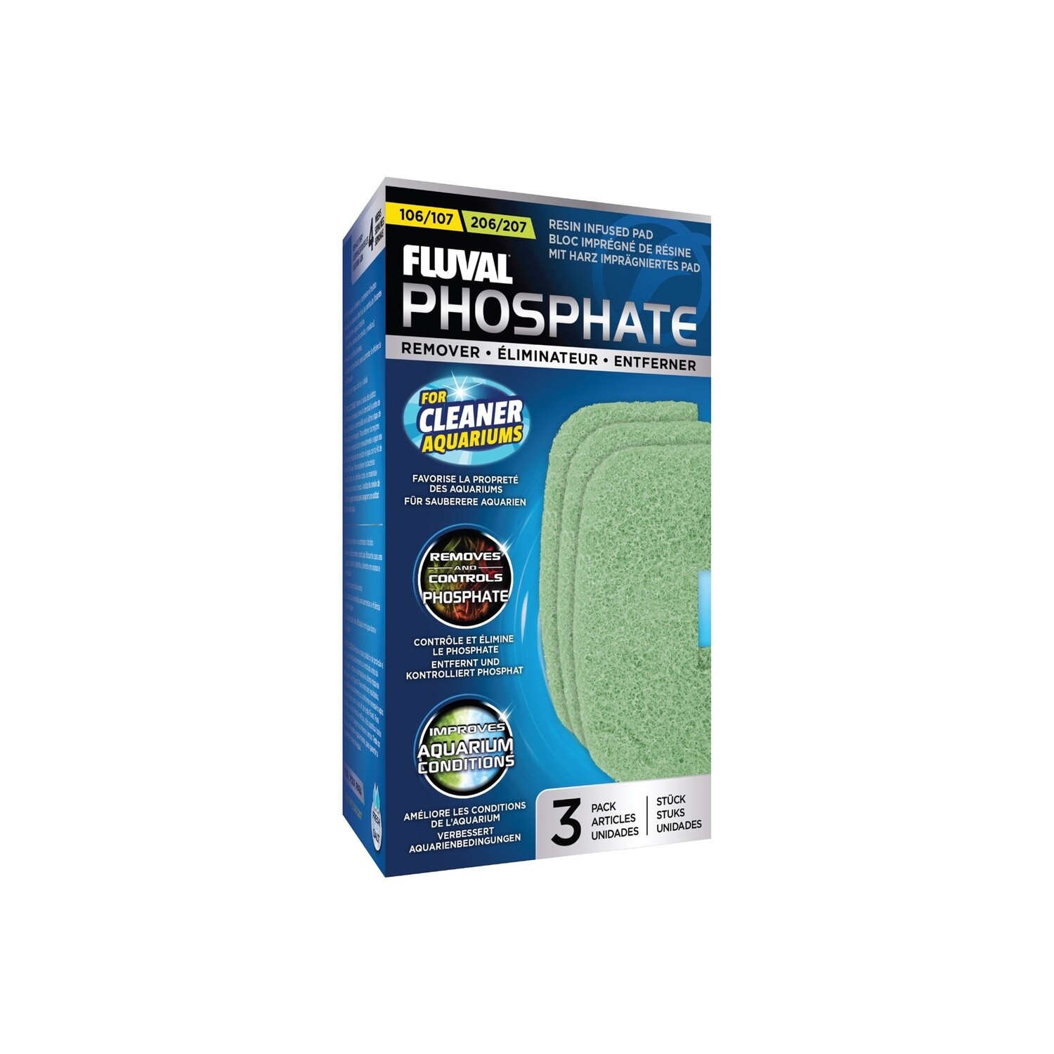 Fluval 106/206 and 107/207 Phosphate Remover - 3 pack