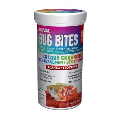 Fluval Bug Bites Colour Enhancing Flakes - 90 g (3.17 oz)
