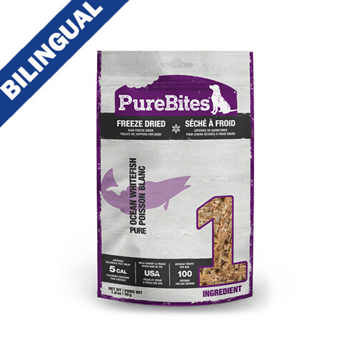 PureBites® Ocean Whitefish Freeze-Dried Dog Treats 50 gm