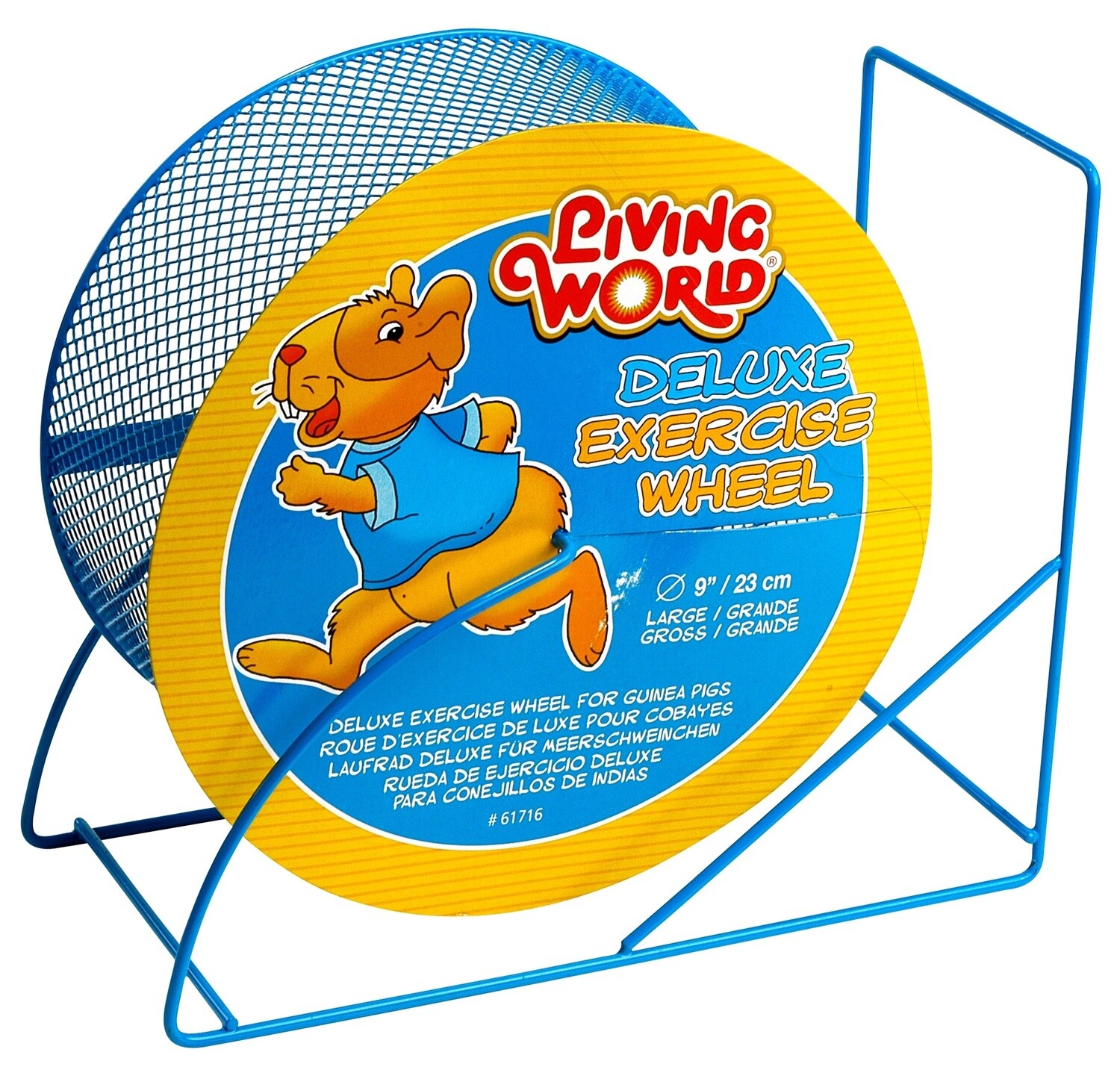 Living World Deluxe Exercise Wheel - Blue - 22.5 cm (9in)