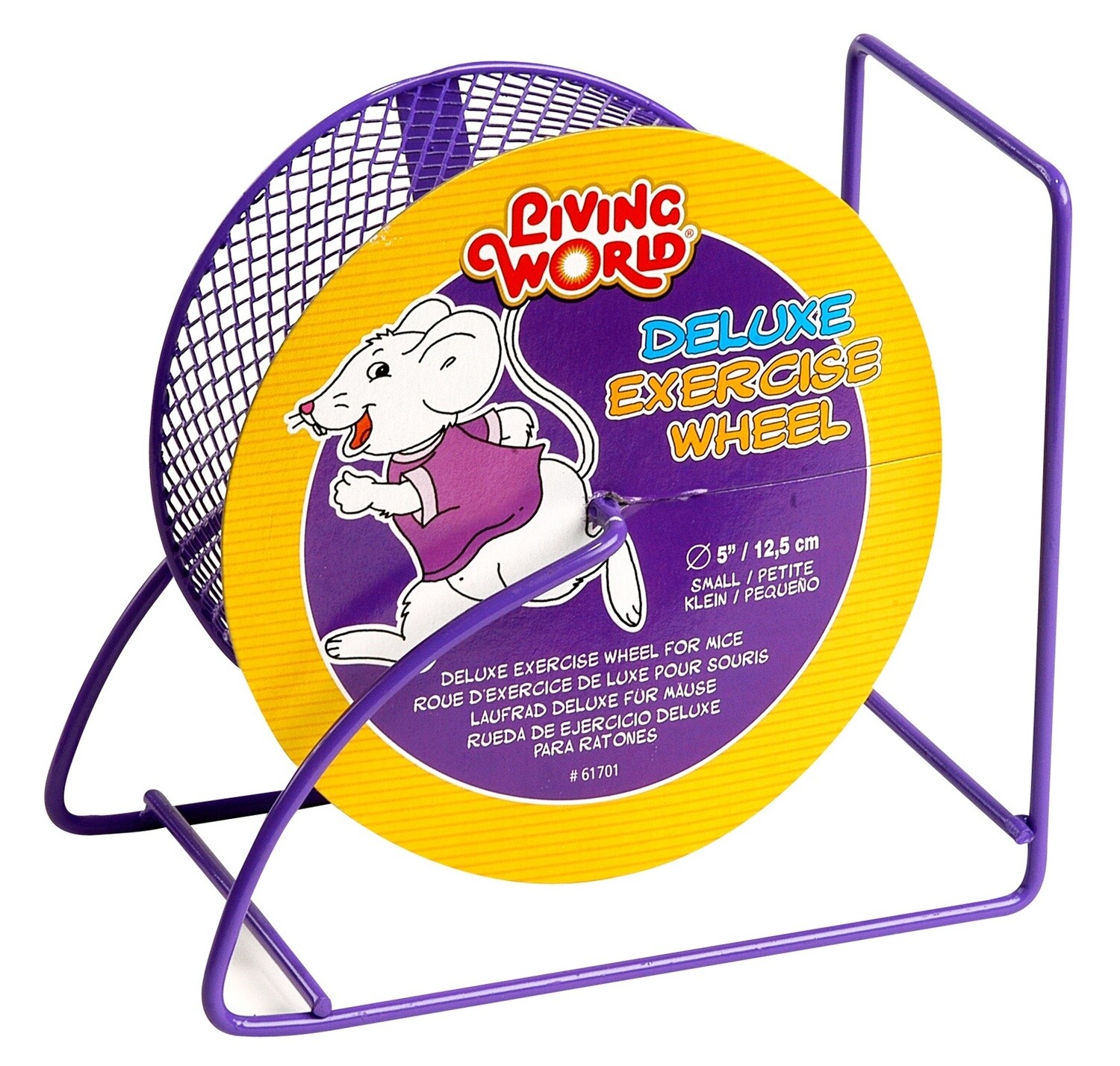 Living World Deluxe Exercise Wheel - Purple - 12.5 cm (5in)