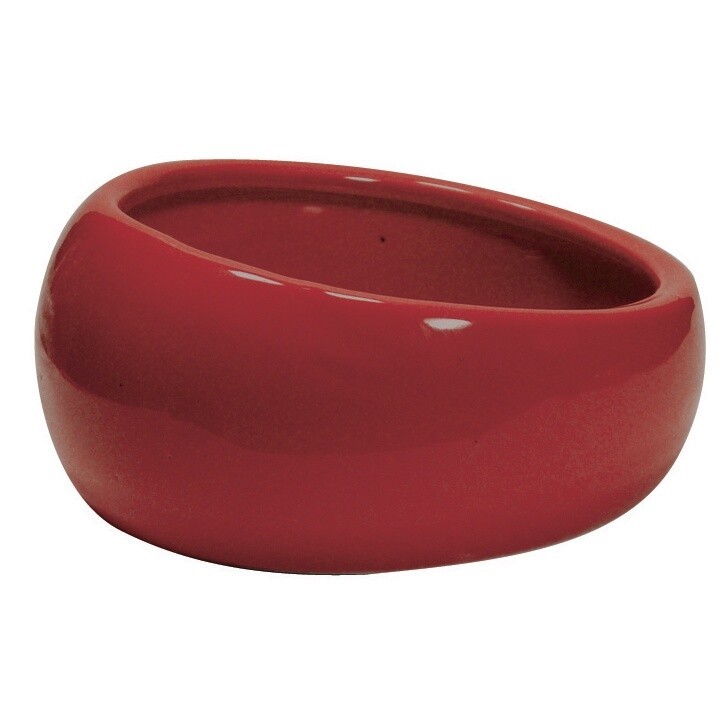 Living World Ergonomic Dish - Large - 420 mL (14.78 oz) - Terra Cotta/Ceramic