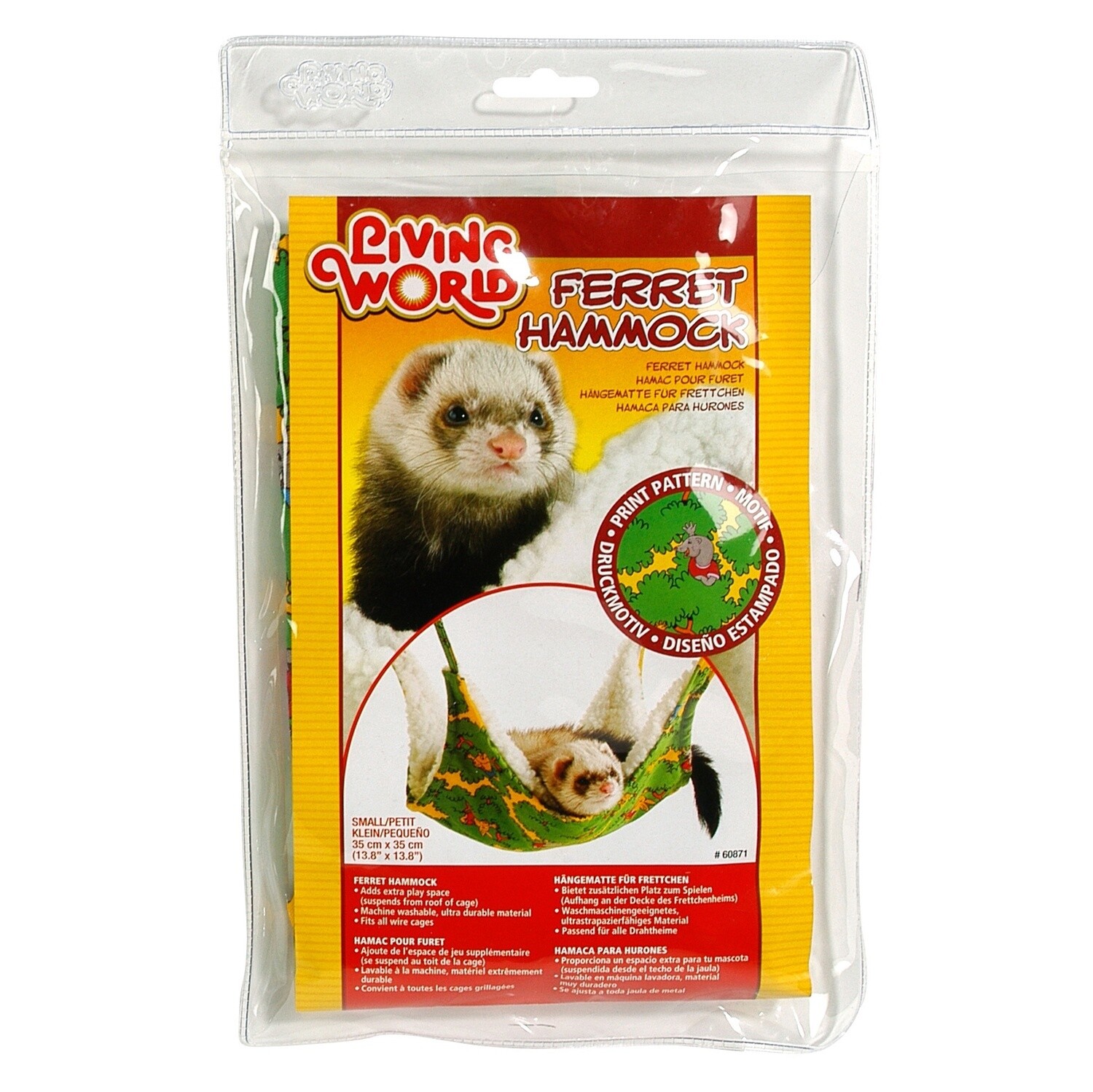 Living World Ferret Hammock - Green - Small - 35 cm (13.8 in)