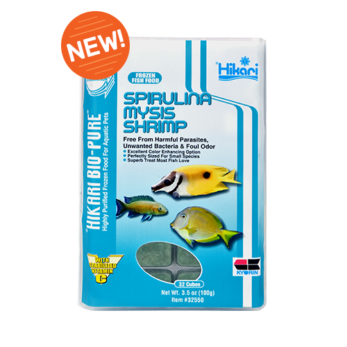 Hikari - Frozen - Spirulina Mysis  Shrimp - 3.5oz Cubes