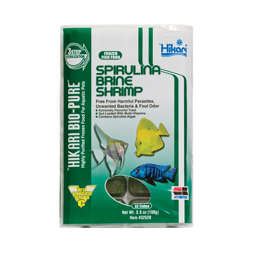 Hikari - Frozen - Spirulina Brine Shrimp - 3.5oz cubes