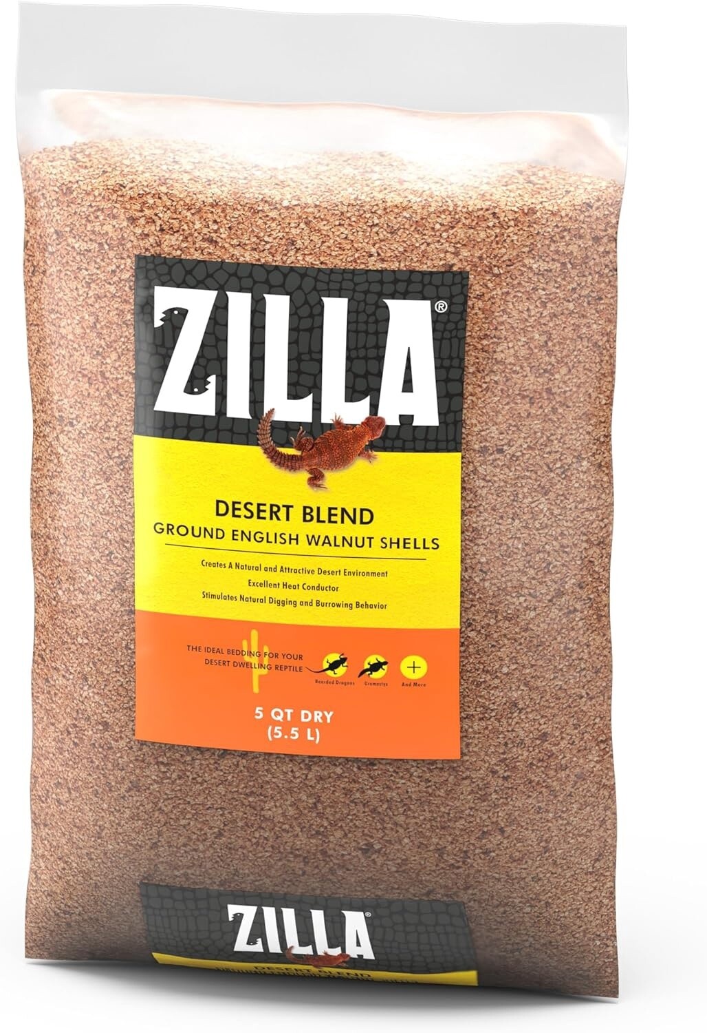 Zilla - Desert Blend - English Walnut Reptile Bedding  -5 Quart