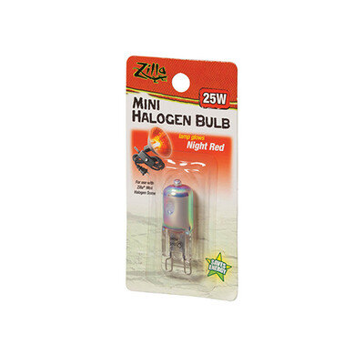 Zilla - Mini Halogen Bulb - Red - 25W