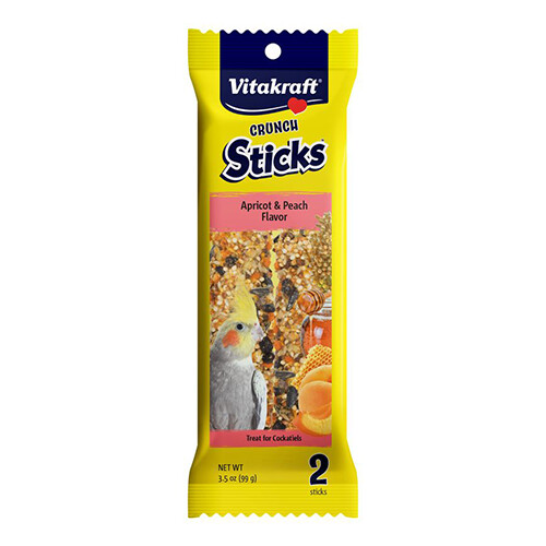 Vitakraft - Crunch Sticks - Cockatiel - Apricot &amp; Peach