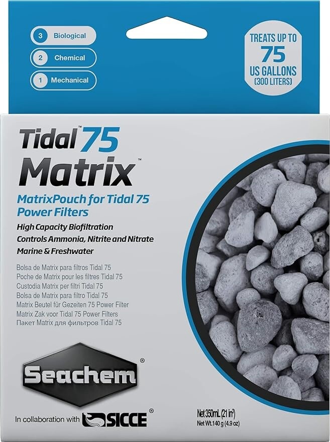 Seachem - Tidal 75 - Matrix Carbon