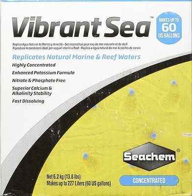Seachem - Vibrant Sea Sea Salt - 6.25kg - Makes up to 60 US Gallons