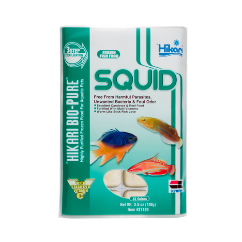 Hikari - Frozen - Squid - 32 cubes - 3.5 oz