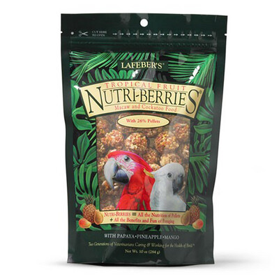 Lafebers - Gourmet Nutri-berries - Tropical Fruit - Macaw and Cockatoo - 10 oz
