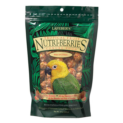 Lafebers - Gourmet Nutri-berries - Tropical Fruit - Conure w/Papaya - 10oz
