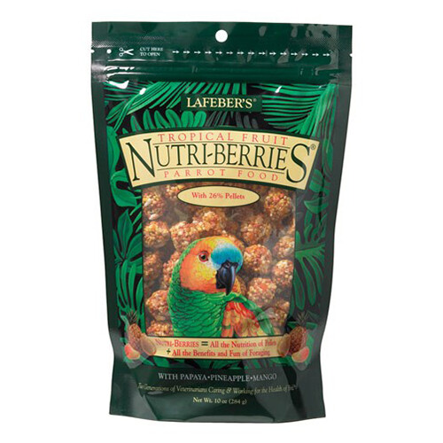 Lafebers - Gourmet Nutri-berries - Tropical Fruit - Parrot -  w/Papaya - 10oz
