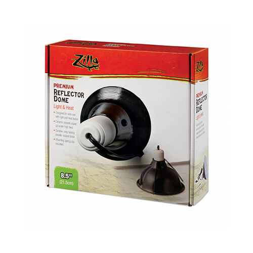 Zilla - Dome Reflector Black Ceramic Bx 8.5&quot;