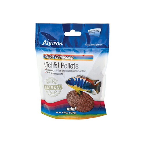 Aqueon® Cichlid Color Enhancing Pellets Fish Food 4.5 oz