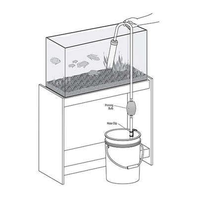 Aqueon - Siphon Vacuum Gravel Cleaner w/Priming Bulb