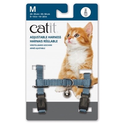 Catit Adjustable Nylon Harness - Light Blue - Medium