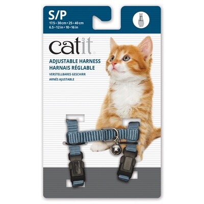 Catit Adjustable Nylon Harness - Light Blue - Small