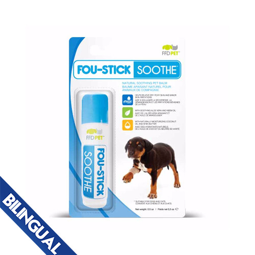 foufouBRANDS™ FFD Pet™ Fou-Stick Soothe® Natural Calming Pet Balm for Dogs (Blister Pack)