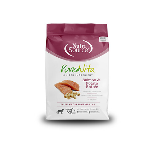 NutriSource® PureVita™ Limited Ingredient Salmon &amp; Potato Entrée Dry Dog Food 5 lb