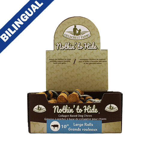 Nothin&#39; to Hide - Beef Roll 10&quot; Premium Dog Chew