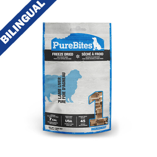 PureBites® New Zealand Lamb Liver Freeze-Dried Dog Treat 45 gm