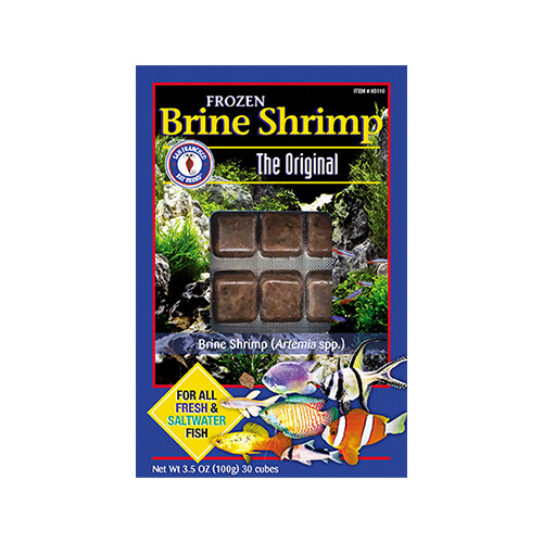 San Francisco Bay Brand® Sally&#39;s Frozen Brine Shrimp™ Frozen Fish Food Cubes 3.5 oz