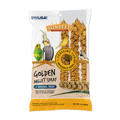 Sunseed® Golden Millet Spray Natural Treat 7 oz Bag (12 ct)