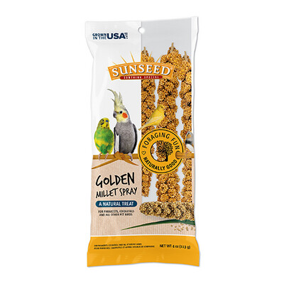 Sunseed® Golden Millet Spray Natural Treat 4 oz Bag (7 ct)
