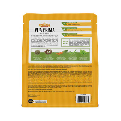 Sunseed - Vita Prima - Adult Rabbit Food - Timothy Formula - 4lb