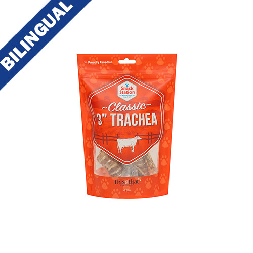 This &amp; That® Snack Station Beef Trachea 3&quot; Treat for Dogs (6pc)
