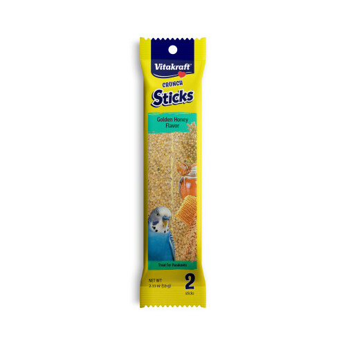 Vitakraft® Crunch Sticks Golden Honey Flavor Treat for Parakeets 2.11 oz