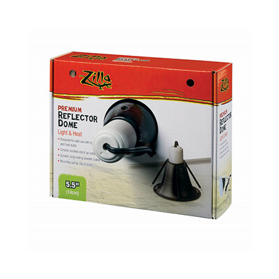 Zilla® Dome Reflector Black Ceramic Bx 5.5&quot;