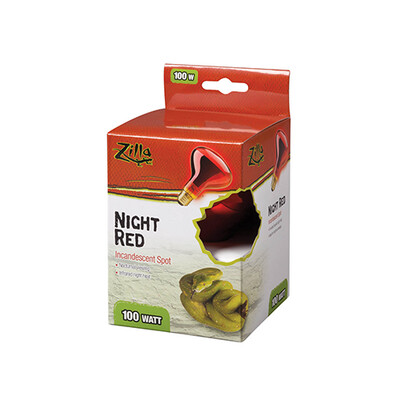 Zilla® Incandescent Spot Bulbs Night Red 100 W
