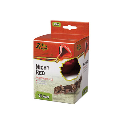 Zilla® Incandescent Spot Bulbs Night Red 75 W