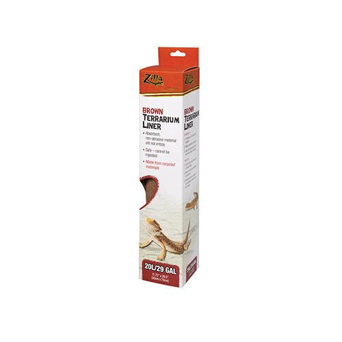 Zilla® Terrarium Liners Brown 11.75&quot; x 29.5&quot;