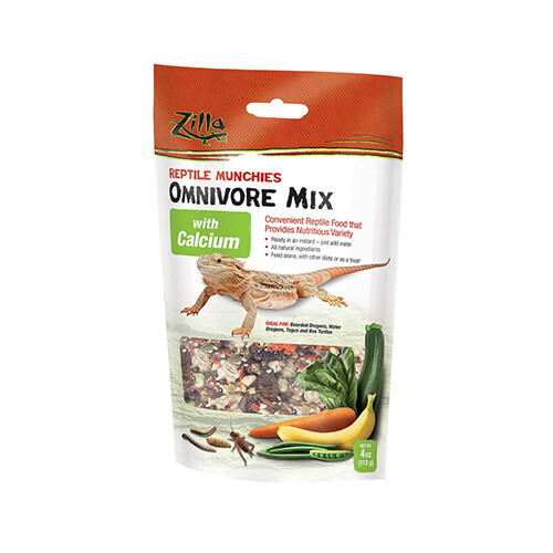 Zilla® Reptile Munchies Omnivore Mix with Calcium 4 oz