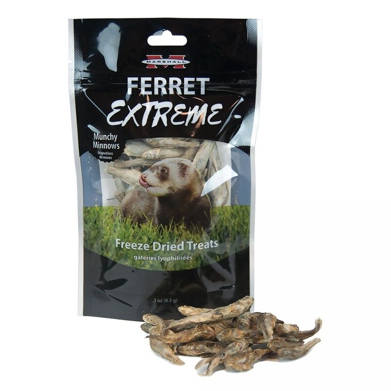 Marshall - Ferret Extreme Freeze Dried Treats - Munchy Minnows - 3 oz