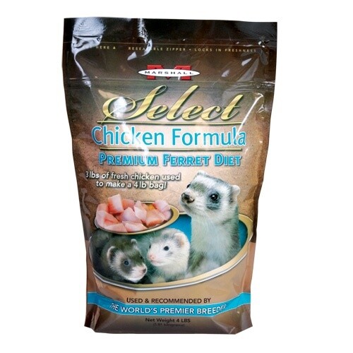 Marshall - Select Premium Ferret Diet - Chicken Formula - 4 lb