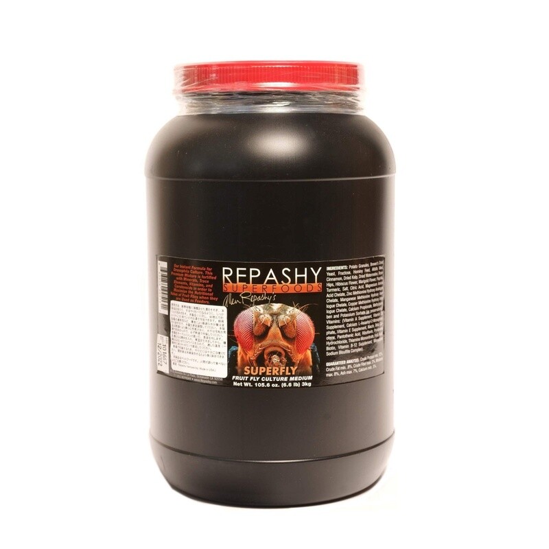 thumbnail image 2 of Repashy Superfly Fruit Fly Culture Medium – 105.6oz Jar For Raising Nutritious Drosophila Feeder Insects 2 of 9