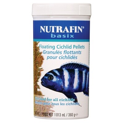 Nutrafin basix Floating Cichlid Pellet, 360 g (12.7 oz)