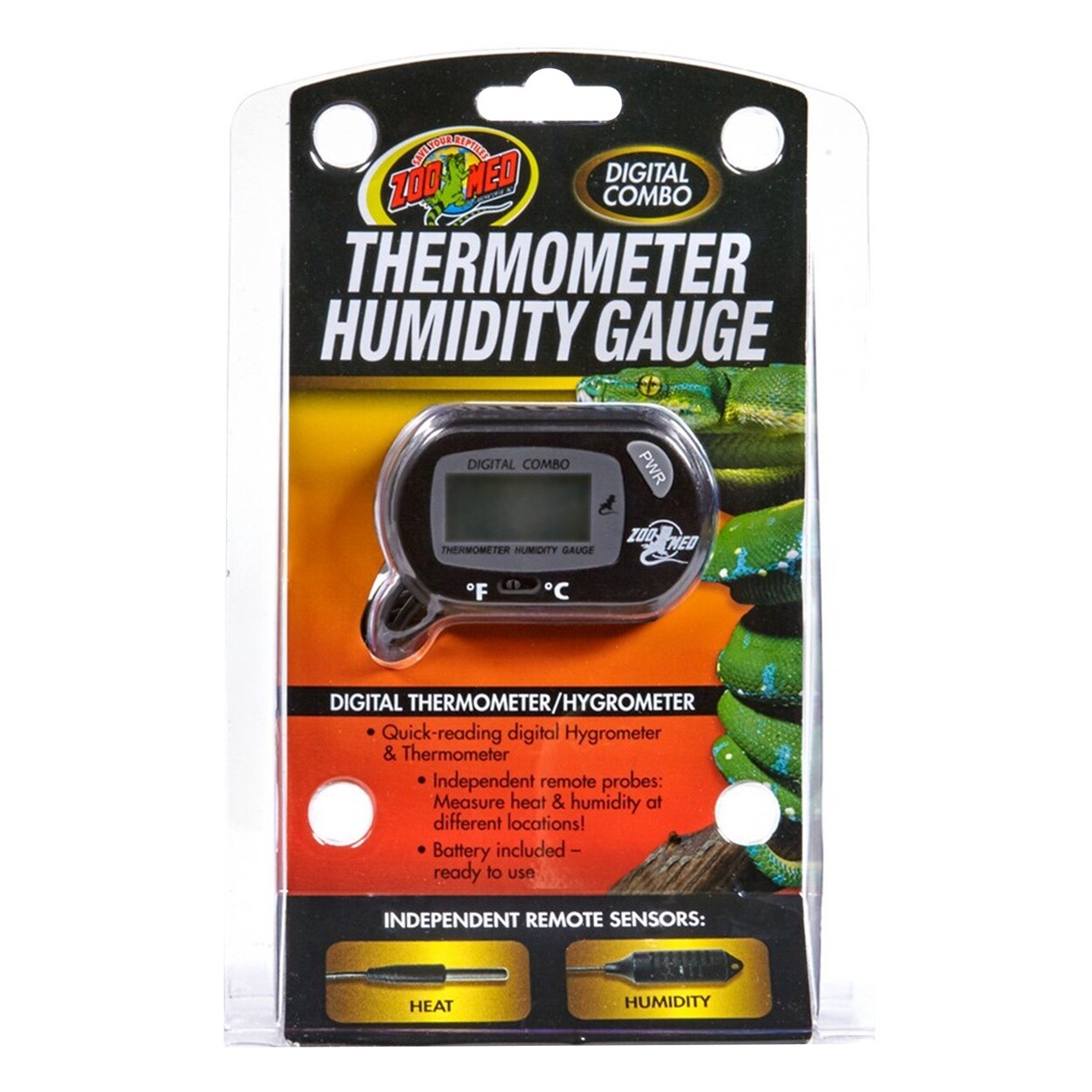Zoomed Digital Combo Thermometer Humidity Gauge