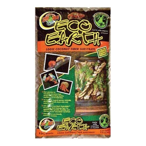 Zoo Med Eco-Earth Loose Coconut Fiber Substrate - 8 qt