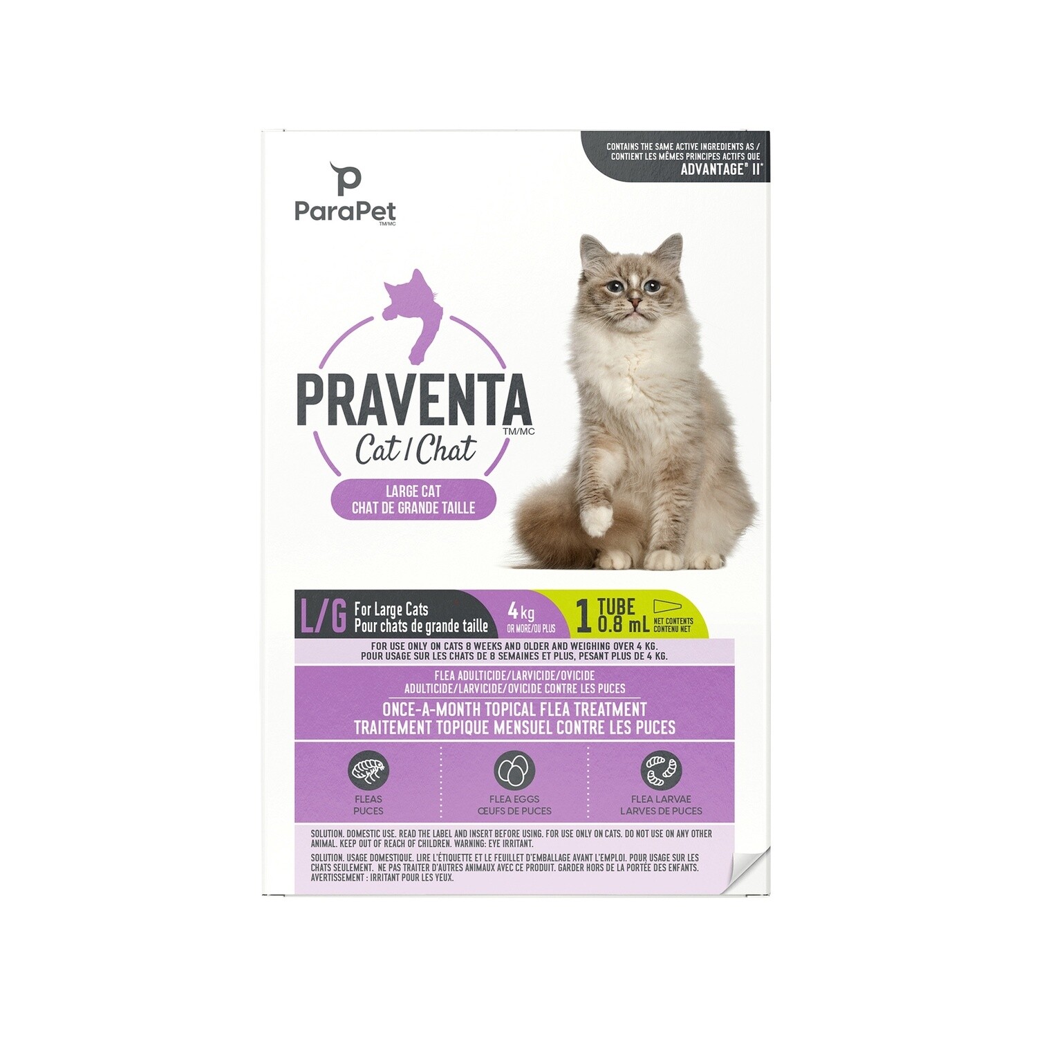 Parapet Praventa for Large Cats - 1 Tube
