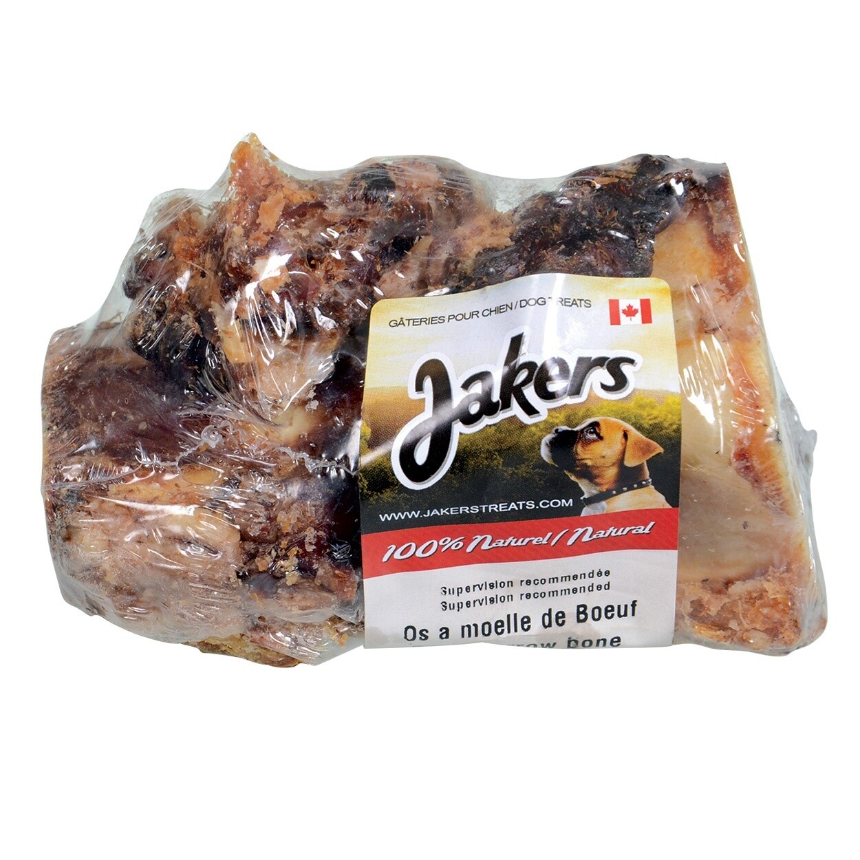 Jakers - Beef Marrow Bone - 4&quot; to 5&quot;