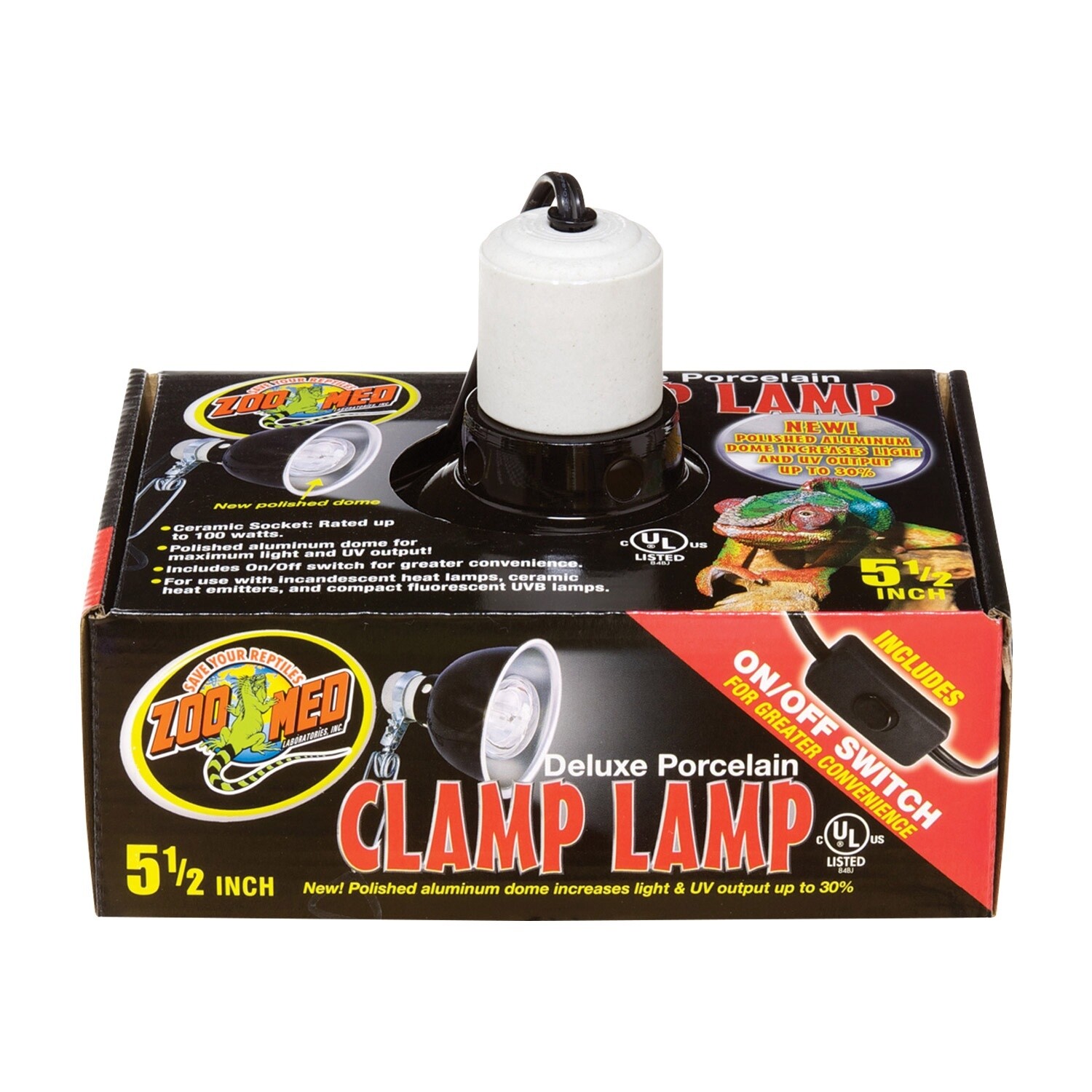 ZooMed - Deluxe Porcelain Clamp Lamp - 5.5&quot;