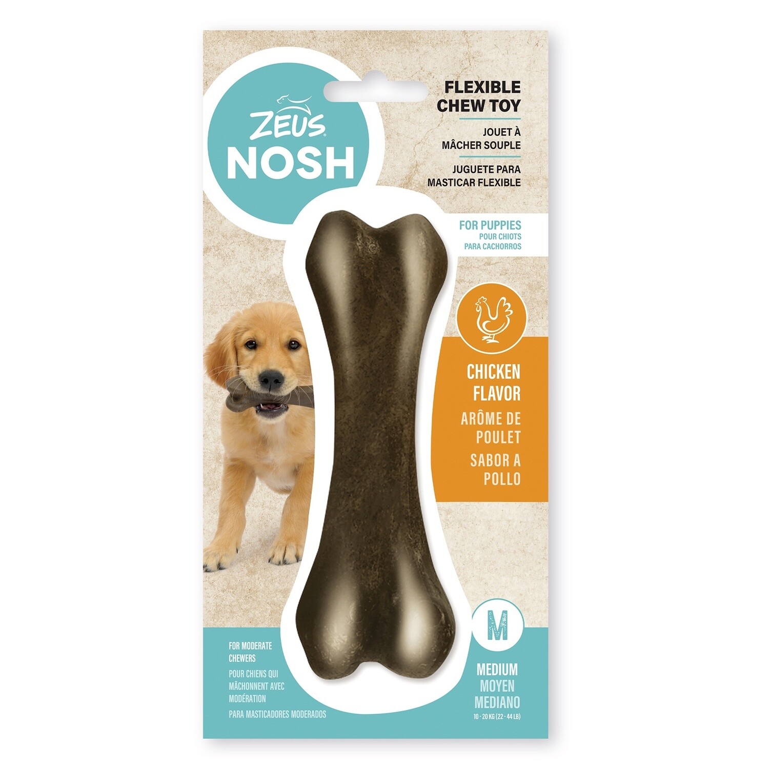 Zeus NOSH FLEXIBLE Chew Bone - Chicken Flavor - Medium - 15 cm (6 in)