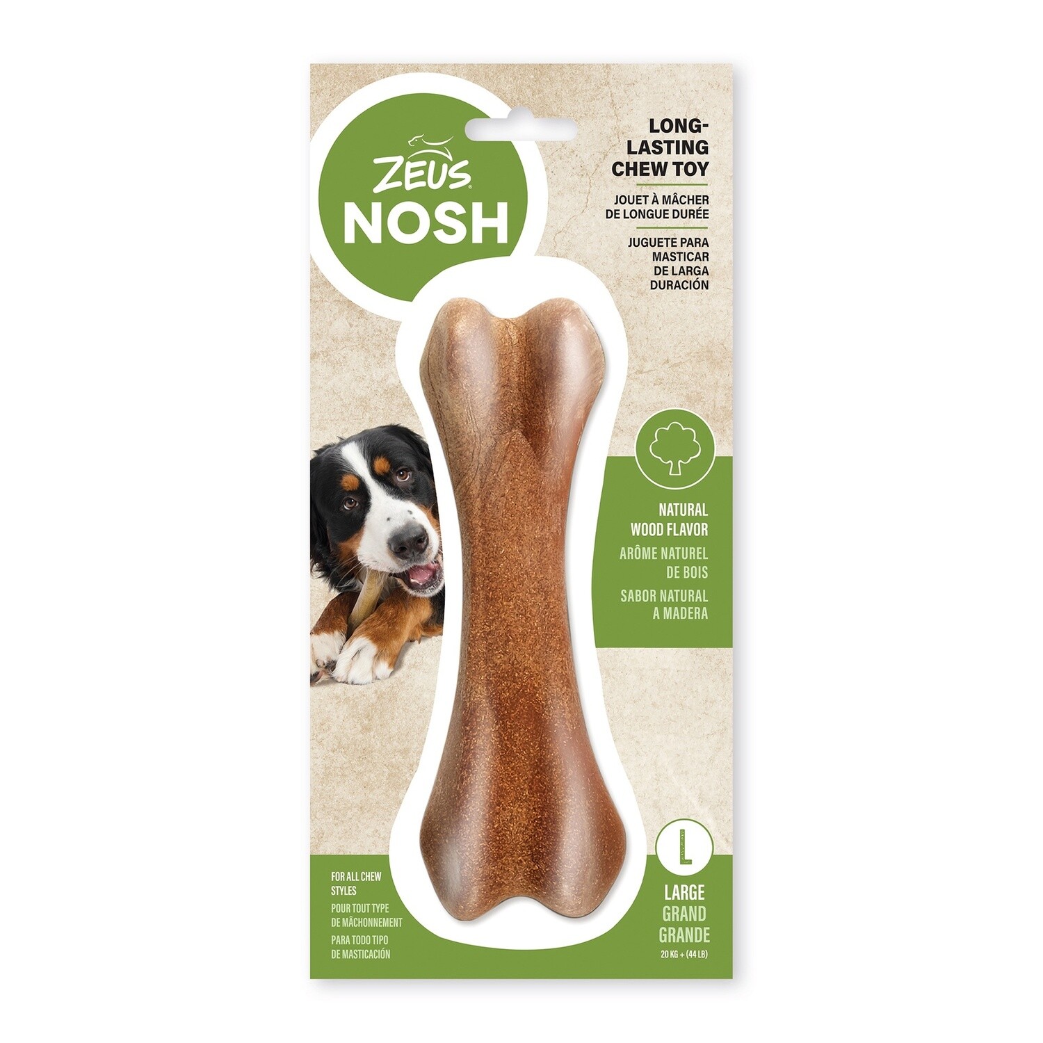 Zeus NOSH WOOD Chew Bone - Large - 18.5 cm (7.5 in)